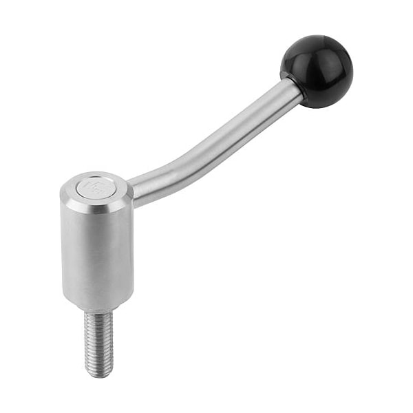 Adjustable Tension Levers in stainless, with ext. thread, 20 Degree, inch